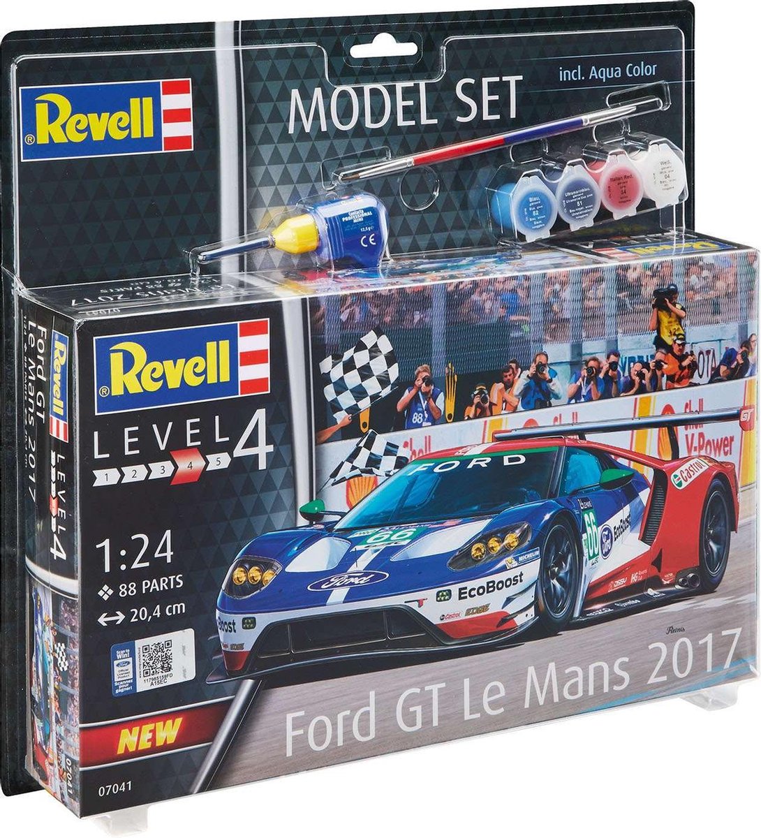 Revell Modellbausatz - Ford GT Le Mans 1:24 - 88 Stück.