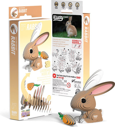 Eugy 3D-Puzzle – Kaninchen – Nutztiere – nachhaltig – alle sammeln – 6 Jahre