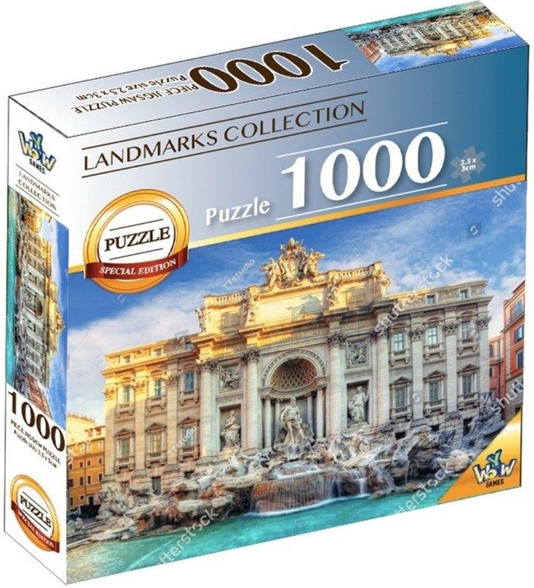 Braet Puzzle Wahrzeichen der Welt – Trevi-Brunnen 1000 Teile