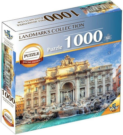 Braet Puzzle Wahrzeichen der Welt – Trevi-Brunnen 1000 Teile