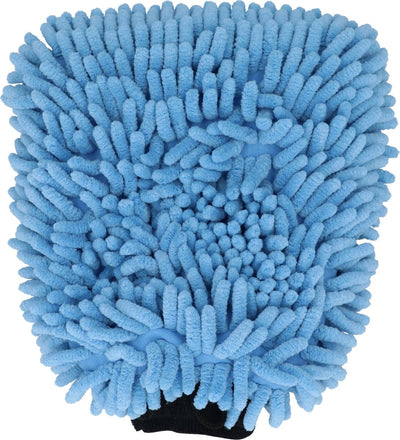 Mikrofaser-Waschhandschuh 25 x 19 x 4 cm blau
