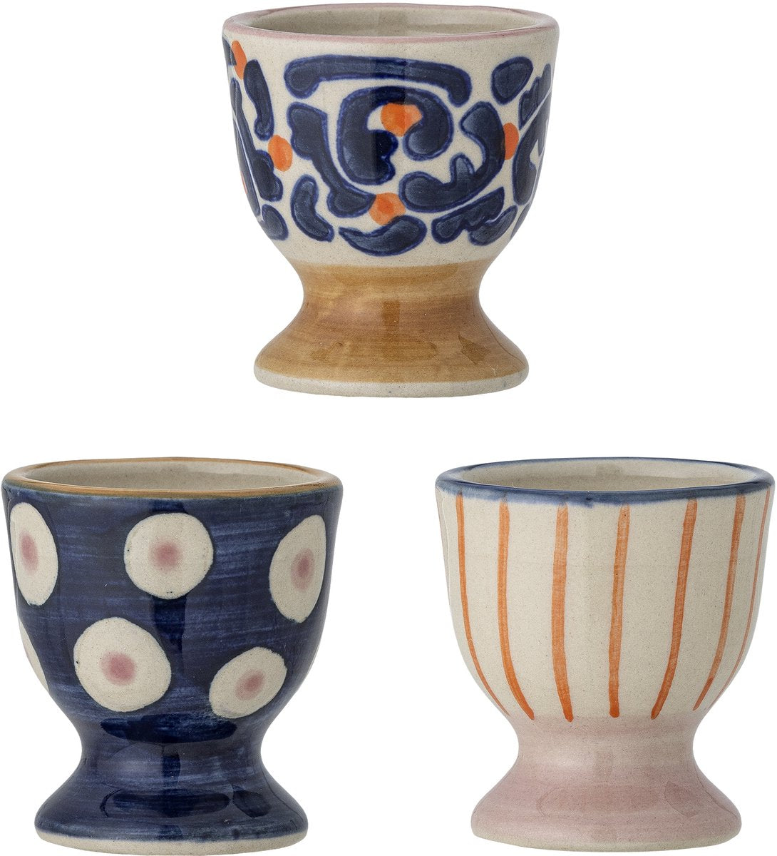 Bloomingville Eviaya Eierbecher – Blau – Steingut