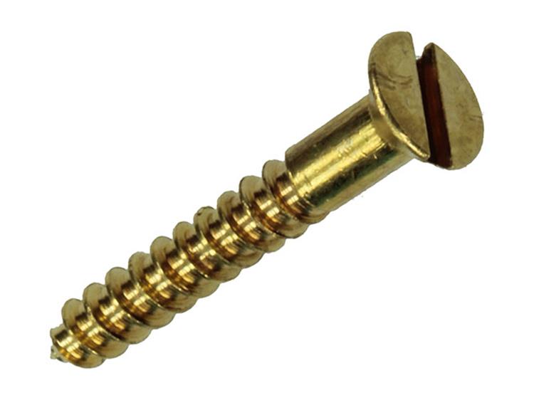 Mack 1019648 - Holzschraube Senkkopf Messing 12 Stück 3,0 x 20 mm | 10 Stück