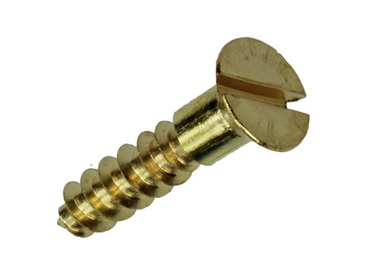 Mack 1019650 - Holzschraube Senkkopf Messing 12 Stück 3,5 x 16 mm | 10 Stück