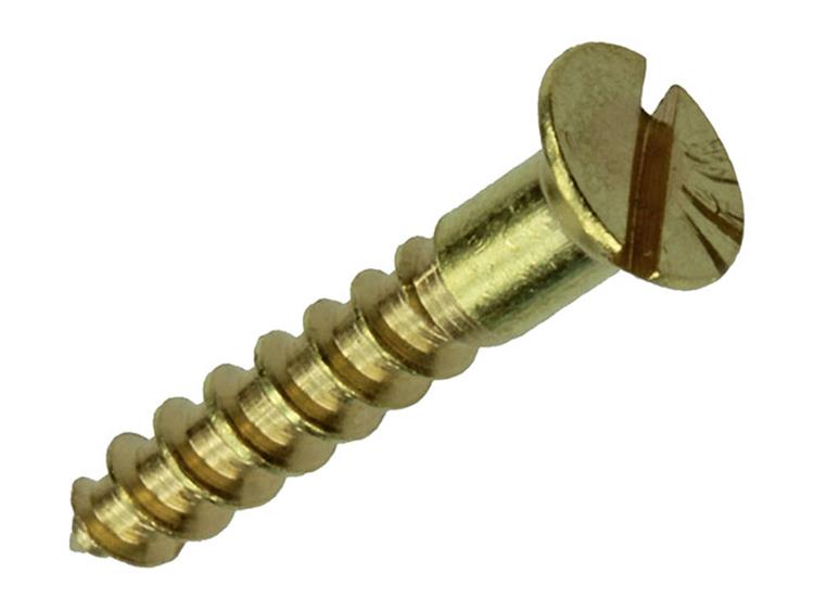 Mack 1019651 - Holzschraube Senkkopf Messing 11 Stück 3,5 x 20 mm | 10 Stück