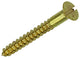 Mack 1019652 - Holzschraube Senkkopf Messing 9 Stück 3,5 x 30 mm | 10 Stück
