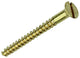 Mack 1019655 - Holzschraube Senkkopf Messing 6 Stück 4,5 x 40 mm | 10 Stück