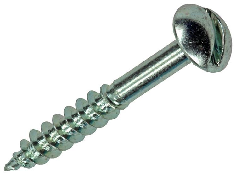 Mack 1017374 - Holzschraube Linsenkopf Stahl verzinkt 12 Stück 4,0 x 30 mm | 10 Stück