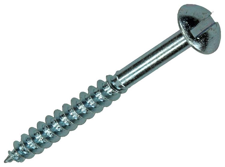 Mack 1017375 - Holzschraube Linsenkopf Stahl verzinkt 10 Stück 4,0 x 40 mm | 10 Stück