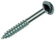 Mack 1017377 - Holzschraube Linsenkopf Stahl verzinkt 10 Stück 4,5 x 40 mm | 10 Stück