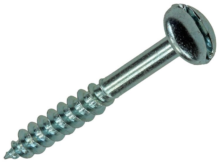 Mack 1017380 - Holzschraube Linsenkopf Stahl verzinkt 8 Stück 5,0 x 40 mm | 10 Stück