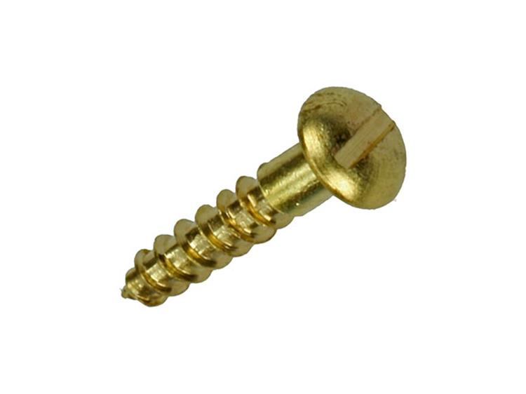 Mack 1019657 - Holzschraube Linsenkopf Messing 11 Stück 2,5 x 12 mm | 10 Stück
