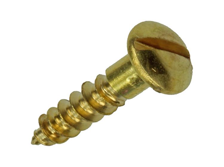 Mack 1019661 - Holzschraube Linsenkopf Messing 10 Stück 3,5 x 16 mm | 10 Stück