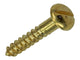 Mack 1019662 - Holzschraube Linsenkopf Messing 10 Stück 3,5 x 20 mm | 10 Stück