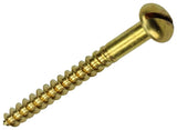 Mack 1019667 - Holzschraube Linsenkopf Messing 4 Stück 4,5 x 45 mm | 10 Stück - afbeelding 1