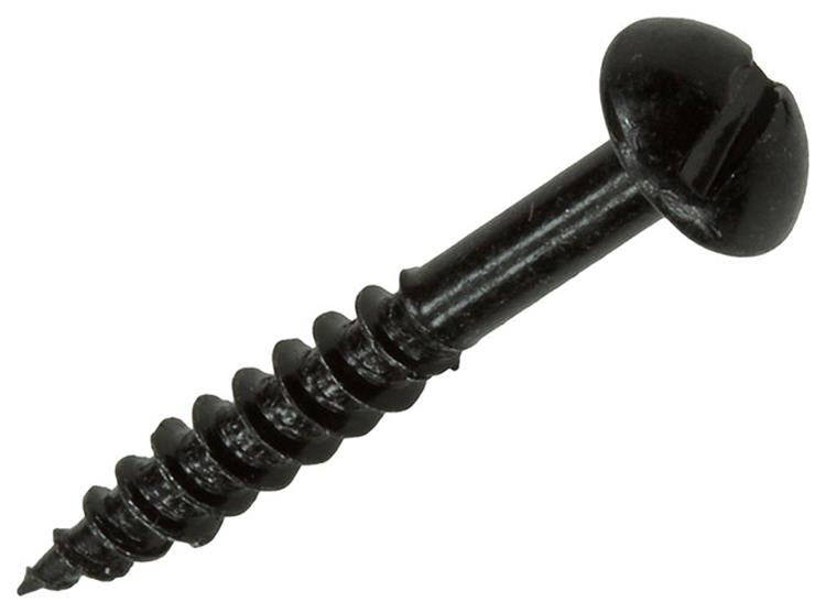 Mack 1017385 - Holzschraube Linsenkopf schwarz verzinkt 10 Stück 4,0 x 30 mm | 10 Stück