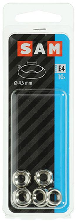 Mack 1017388 – Verkleidungsring für Holzschrauben. vern. 10 Stück 4,5 mm | 10 Stück