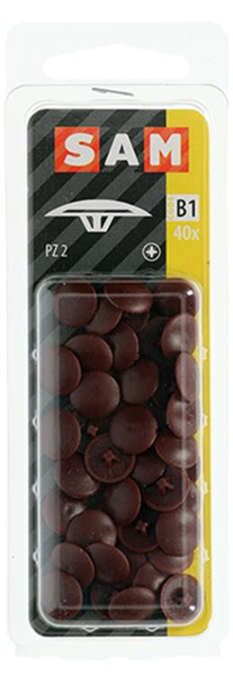 Mack 1017396 – Abdeckkappe für PZ-Schreibkunst. braun 40 Stück pz 2 | 10 Stück