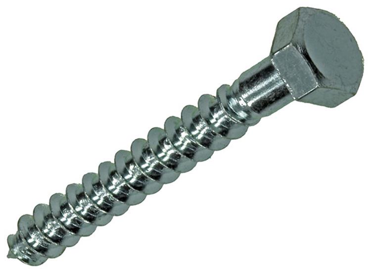 Mack 1017399 - Holzgewindebolzen Stahl verzinkt 14 Stück 5 x 40 mm | 10 Stück