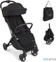 Bolente Beetle Kompaktbuggy schwarz | klein faltbar | leicht | Reisebuggy | zusammenklappbarer Buggy | Kinderwagen | 0 bis 4 Jahre | inklusive Tragetasche