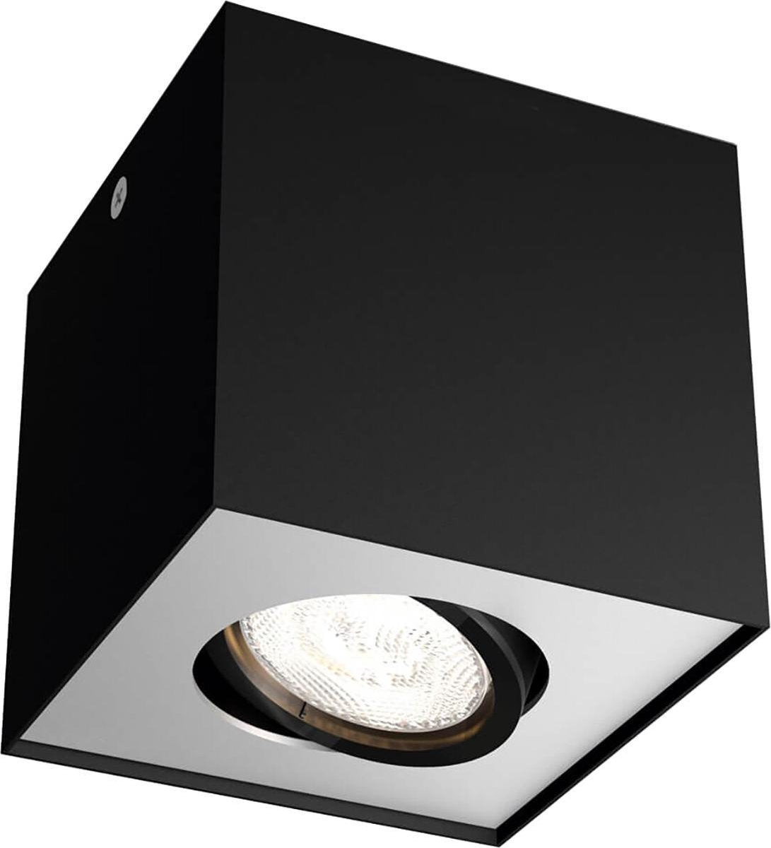 Philips LED Philips Box Aufbaustrahler – 1-flammig – Schwarz