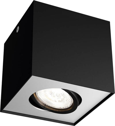 Philips LED Philips Box Aufbaustrahler – 1-flammig – Schwarz