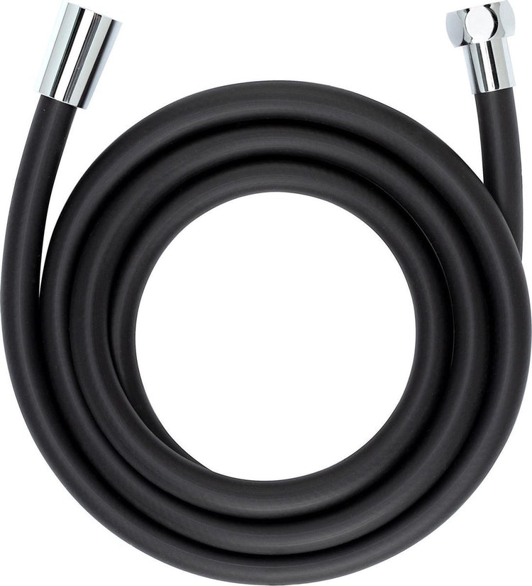 Wenko Brauseschlauch-Design – 175 cm – mattschwarz – verdrehsicher – glatte Oberfläche