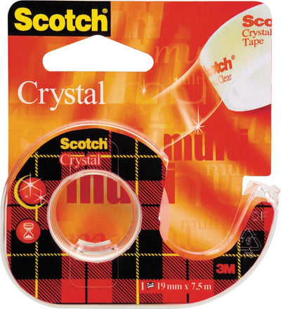 Kristallklares Klebeband von Scotch®, nachfüllbarer Spender, 19 mm x 7,5 m