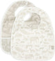 Jollein Lätzchen wasserdichte Tiere Nougat (2er Pack)