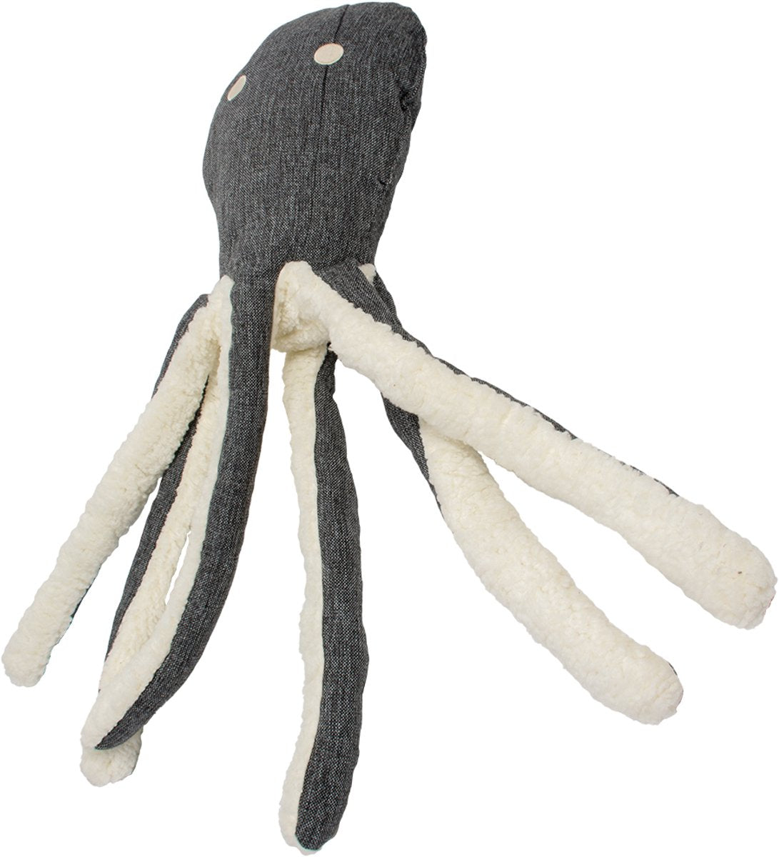 Duvo Öko-Plüsch-Oktopus XL – 70 x 22 x 10 cm, grau