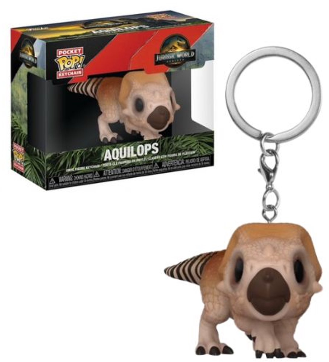 Jurassic World Rebirth – Pocket-Pop-Schlüsselanhänger – Aquilops