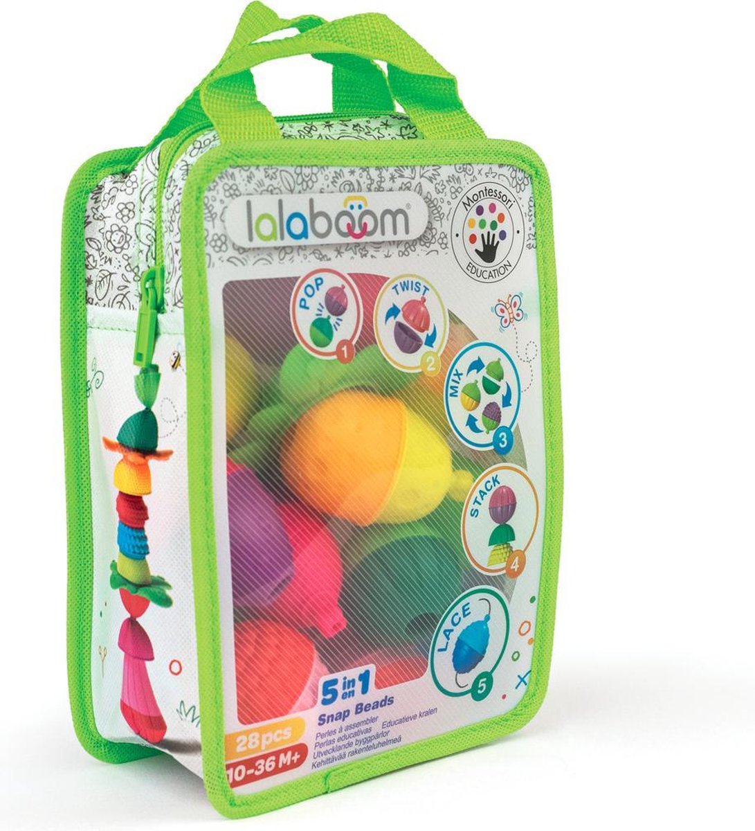 Lalaboom – Lernperlen und Zubehör – 28 Stück