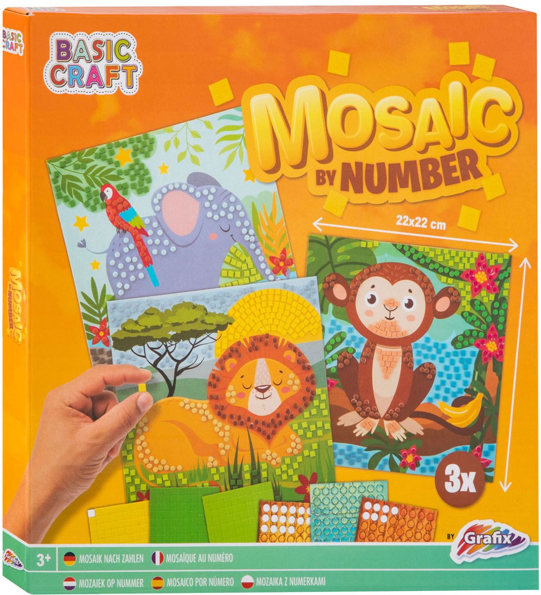 Mosaik nach Zahlen - Tiere