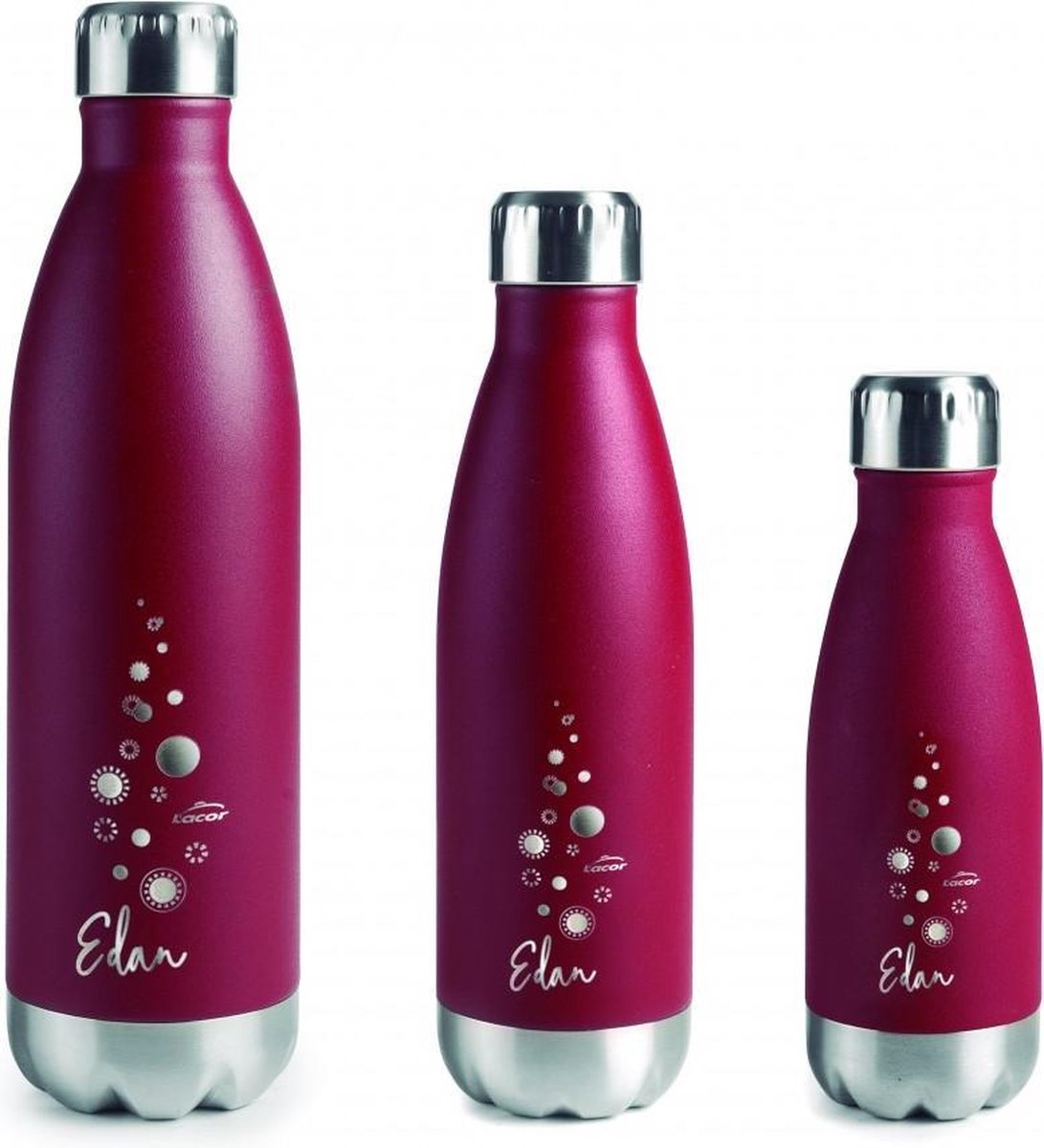 Lacor Thermoskanne Edan – Edelstahl – 0,5 l – rot