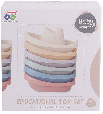 Badeboote Pastell, 6dlg.