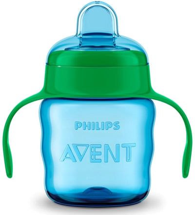 Philips avent Trinkbecher mit Ausgießer – 200 ml – blau – ab 6 Monaten – auslaufsicher – BPA-frei