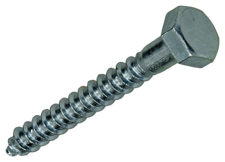 Mack 1017425 - Holzgewindebolzen Stahl verzinkt 1 Stück 10 x 80 mm | 10 Stück
