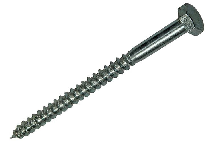Mack 1017428 - Holzgewindebolzen Stahl verzinkt 1 Stück 10 x 140 mm | 10 Stück