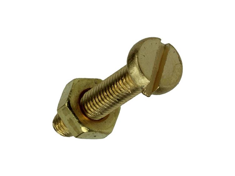 Mack 1019681 – Metallschraube Zylinderkopf + Mutter Messing 8 Stück M3 x 16 mm | 10 Stück