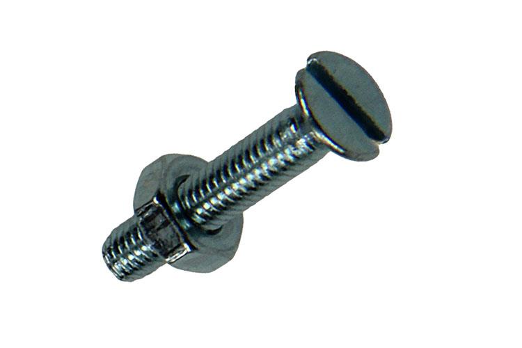 Mack 1017489 – Metallschraube verzinkt. Kopf + Mutter plattiert 27 Stück M3 x 16 mm | 10 Stück