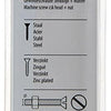 Mack 1017498 – Metallschraube verzinkt. Kopf + Mutter plattiert 4 Stück M4 x 70 mm | 10 Stück