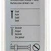 Mack 1017513 – Metallschraube verzinkt. Kopf + Mutter plattiert 5 Stück M6 x 60 mm | 10 Stück