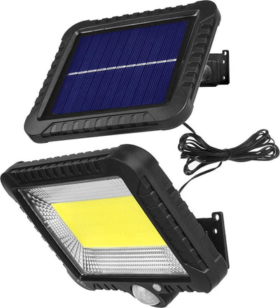 Maclean Solar-LED-Flutlicht mit Bewegungssensor IP44, 5 W, 400 lm, 6000 K Kaltweiß, Lithiumbatterie 1300 mAh, 5,5 V DC mce438