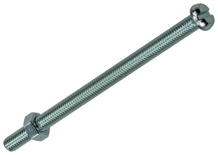 Mack 1017530 - Metallschraubzyl. Kopf + Mutter plattiert 3 Stück M5 x 80 mm | 5 Stück