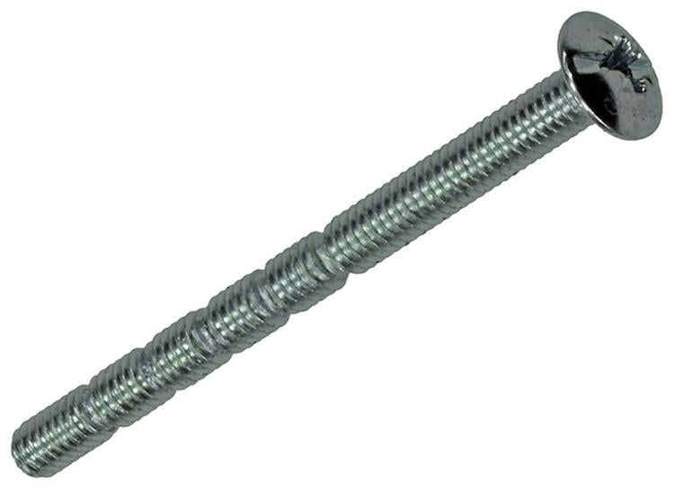 Mack 1017532 – abbrechbare Metallschraube verzinkt. 4 Stück m4 x 50 mm | 10 Stück