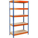 Metallregal Büro Marshal Grizzly Blau, Orange