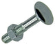 Mack 1017569 – Holzschraube + Mutter aus verzinktem Stahl, 7 Stück, M6 x 35 mm | 5 Stück