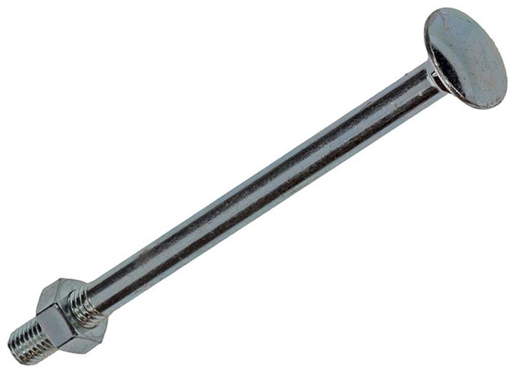 Mack 1017587 – Holzschraube + Mutter aus verzinktem Stahl, 1 Stück, M8 x 120 mm | 10 Stück