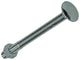 Mack 1017596 – Holzschraube + Mutter aus verzinktem Stahl, 1 Stück, M12 x 140 mm | 10 Stück