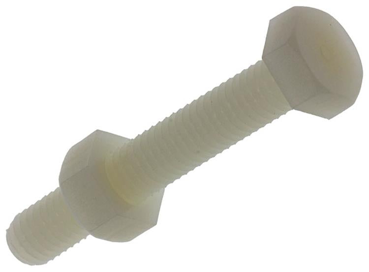 Mack 1017643 – Hahnschraube + Mutter Nylon 5 Stück M6 x 40 mm | 10 Stück
